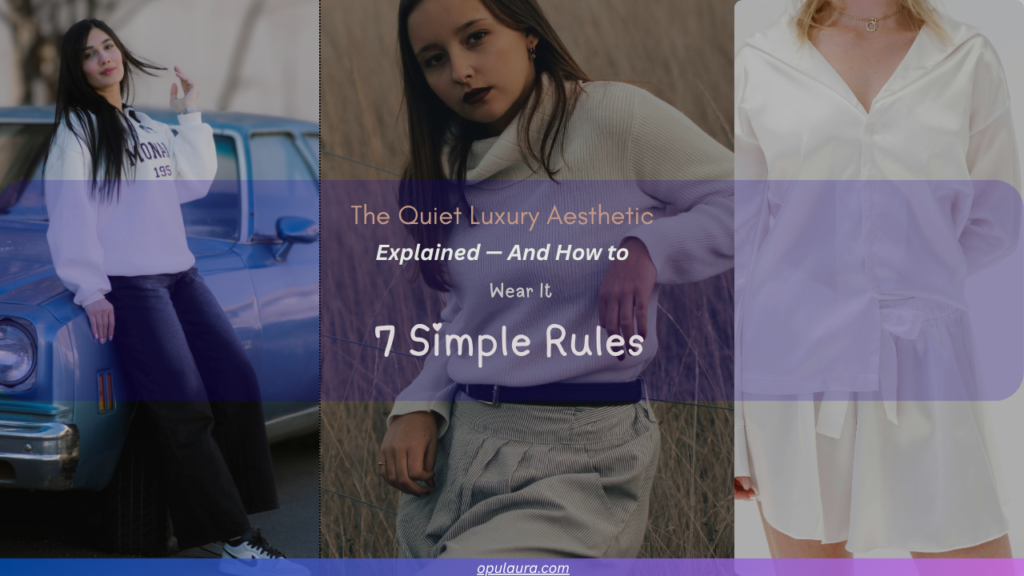 The Quiet Luxury Aesthetic Explained — And How to Wear It (Without Breaking the Bank)