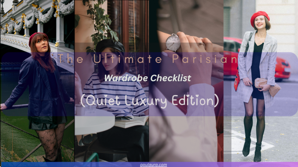 The Ultimate Parisian Wardrobe Checklist (Quiet Luxury Edition)