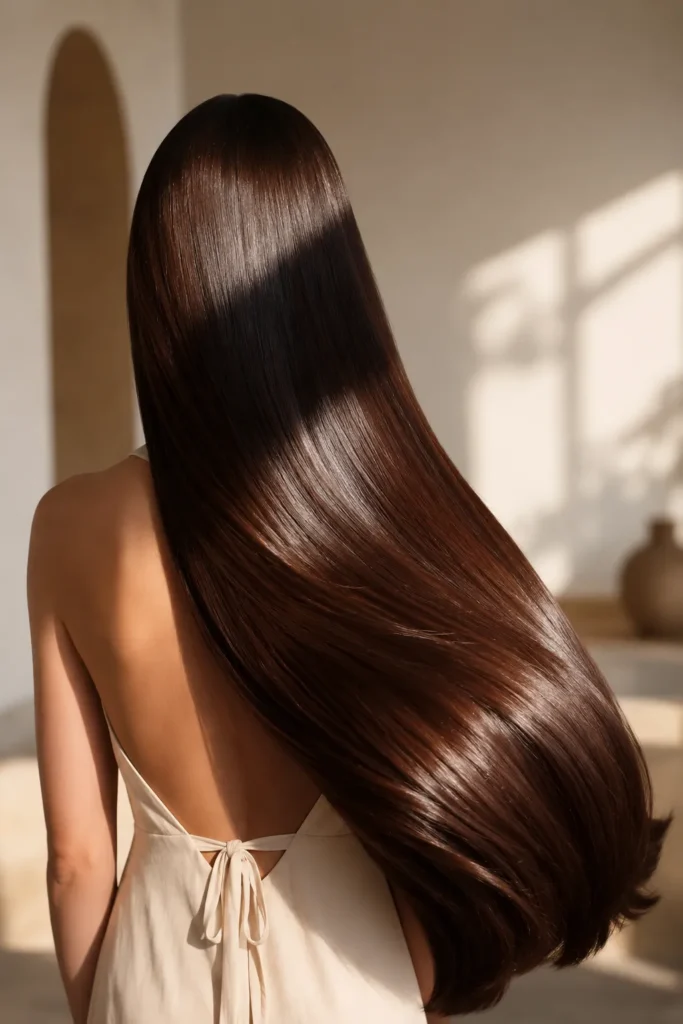 Effortlessly expensive long hair