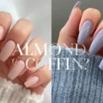 Almond vs Coffin nails side by side comparison aesthetic